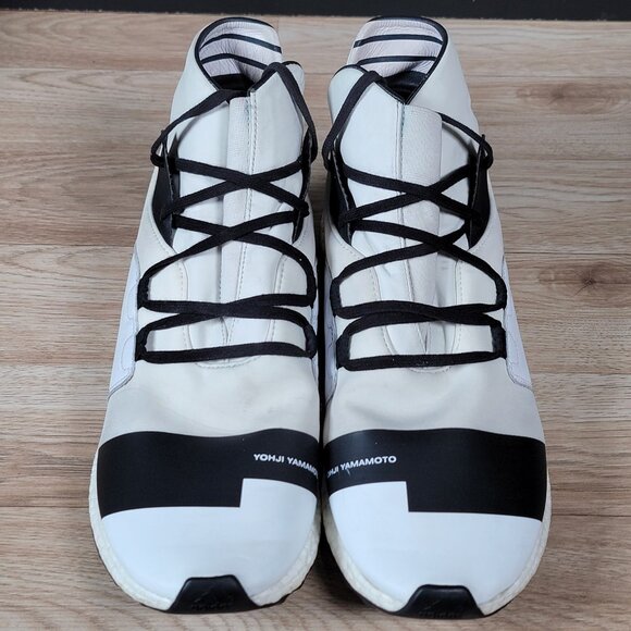 adidas Y3 x Yohji Yamamoto Kozoko High Shoes Men Size 11.5 White Sneakers BY2634 - Picture 3 of 8